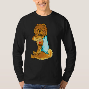 T-shirt I Love Maman Tattoo Chow Chow Maman Chien Femmes