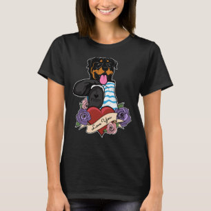 T-shirt I Love Maman Tattoo I Rottweiler Maman