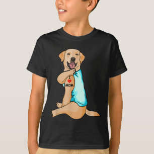 T-shirt I Love Maman Tattoo Labrador Maman Amoureux des ch