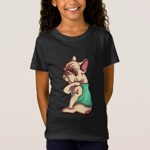 T-Shirt I Love Maman Tattoo Lover Funny French Bulldog