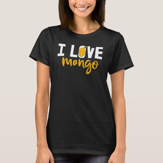 T-shirt I Love Mango Ok Funny Mango Fruit Love_1 (Devant)