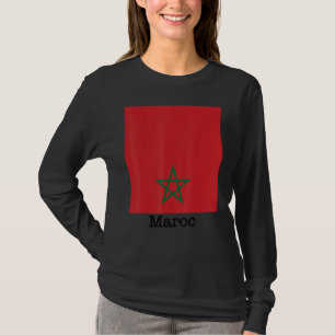 T-shirt I Love Maroc, Cool Maroc - Illustration du drapeau