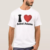 T-shirt I Love Mashed Potatoes Thanksgiving Diner Cadeau (Devant)