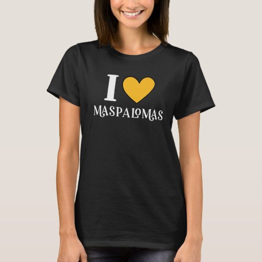 T-shirt I Love Maspalomas Gran Canaria Espagne Premium (Devant)