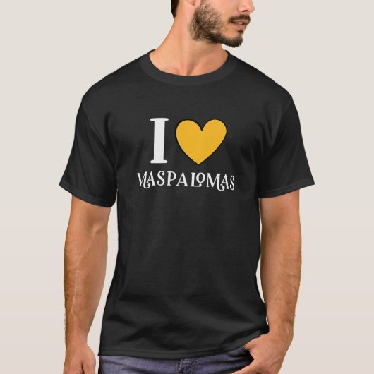 T-shirt I Love Maspalomas Gran Canaria Espagne Premium (Devant)