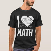 T-shirt I Love Math  2 (Devant)
