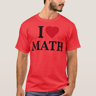 T-shirt I Love Math 7