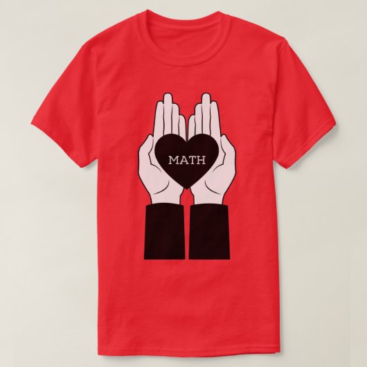 T-shirt I Love Math 9 (Design devant)