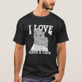 T-shirt I Love Math And Cats (Devant)