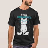 T-shirt I Love Math and Cats   Combinatorics 1 (Devant)