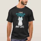 T-shirt I Love Math and Cats   Dynamical Systems (Devant)