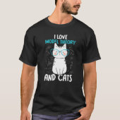 T-shirt I Love Math and Cats Model Theater 1 (Devant)