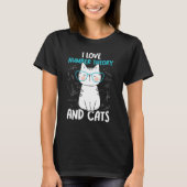 T-shirt I Love Math and Cats Number Theory 1 (Devant)