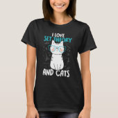 T-shirt I Love Math and Cats Set Theory 1 (Devant)