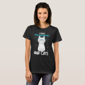 T-shirt I Love Math and Cats Trigonometry 1 (Devant entier)