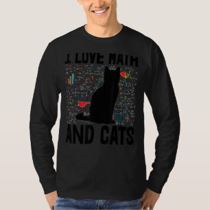 T-shirt I Love Math & Cats Toddler Mathletics Love