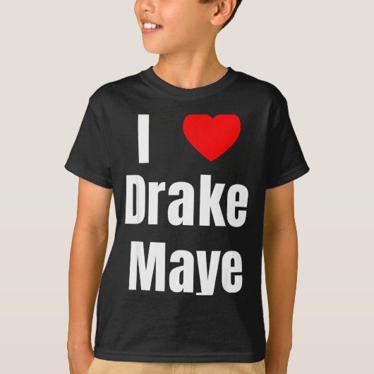 T-shirt I Love Maye Qb Football Fan  (Devant)