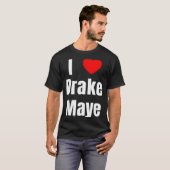 T-shirt I Love Maye Qb Football Fan  (Devant entier)