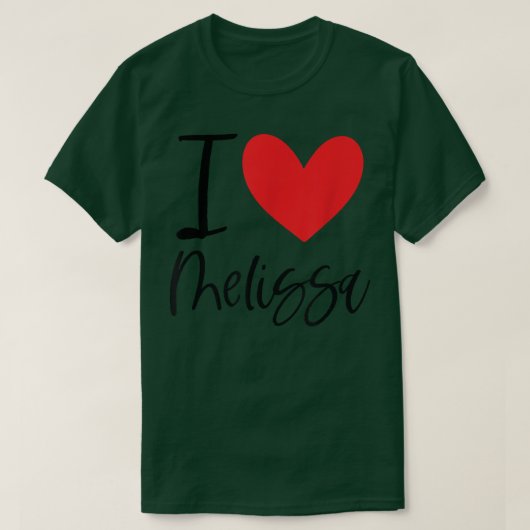 T-shirt I Love Melissa (Design devant)