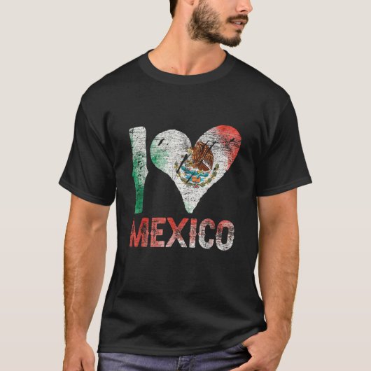 T-shirt I Love Mexico T Shirt (Devant)