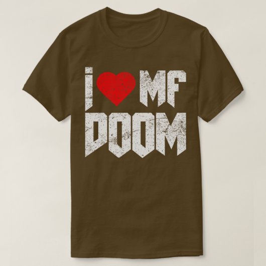 T-shirt I Love Mf Doom Vintage (Design devant)