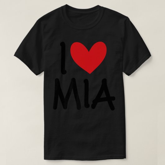 T-shirt I Love Mia (Design devant)