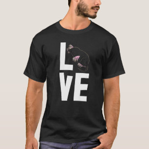 T-shirt I Love Moles Day Femmes mignonnes Little Mole Love