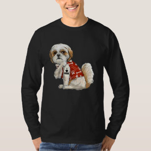 T-shirt I Love Mom Tattoo Shih Tzu Maman Fête des mères