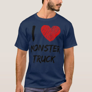 T-shirt I Love Monster Truck 3
