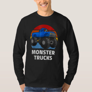 T-shirt I Love Monster Trucks Enfants Adulte Cool Vintage