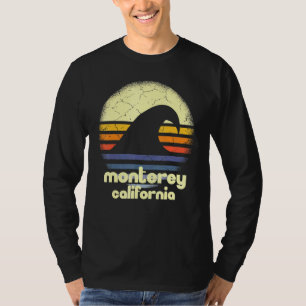 T-shirt I Love Monterey Beach California Ocean Wave CA