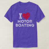 T-shirt I Love Motor Boating (Design devant)