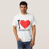 T-shirt I love motorcycle  (Devant entier)