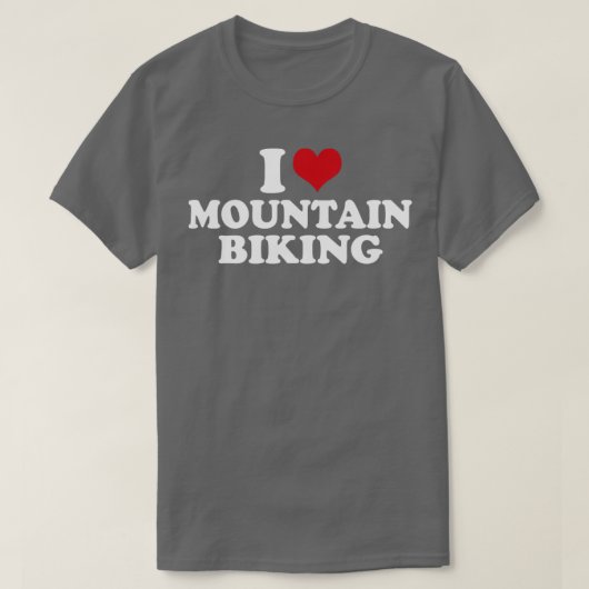 T-shirt I Love Mountain VTT Downhill1 (Design devant)