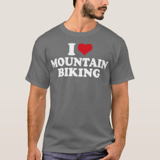 T-shirt I Love Mountain VTT Downhill1