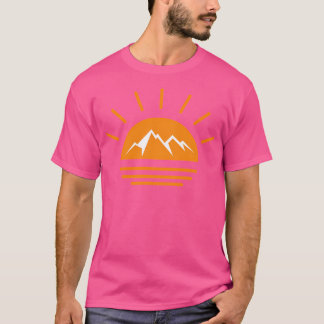 T-shirt I Love Mountains Sunset 3 Active