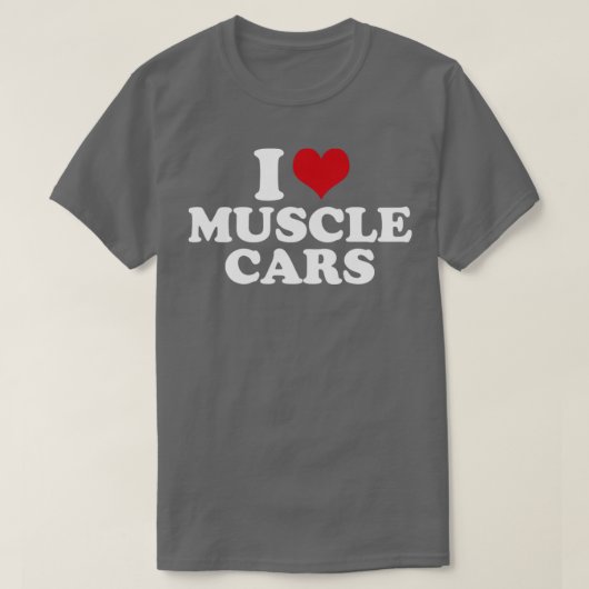 T-shirt I Love Muscle Cars1 (Design devant)
