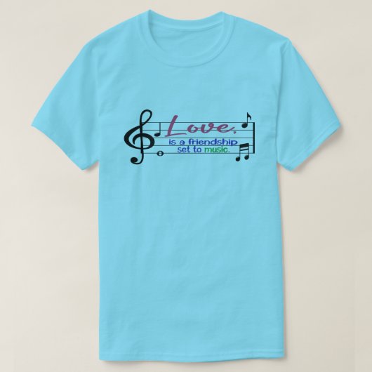 T-shirt ı love music, cadeaux amusants (Design devant)