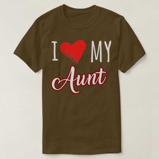 T-shirt I love my aunt (Design devant)