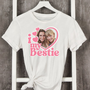 T-shirt I Love My Bestie Photo Custom