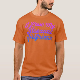 T-shirt I Love My Bisexual Girlfriend LGB Rainbow Equality