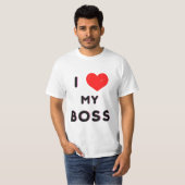 T-shirt I love my boss (Devant entier)