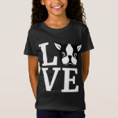 T-Shirt I Love My Bostie Cadeau pour Amoureux des chiens B (Devant)