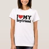 T-shirt I Love My Boyfriend (Devant)