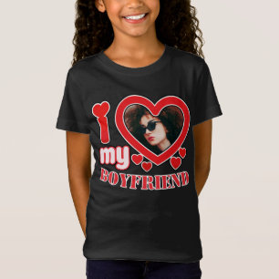 T-Shirt I Love My Boyfriend Personnalisé