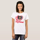 T-shirt I Love My Boyfriend Photo Custom (Devant entier)