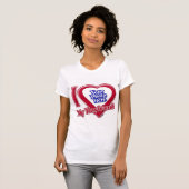 T-shirt I Love My Boyfriend Photo Red Heart (Devant entier)