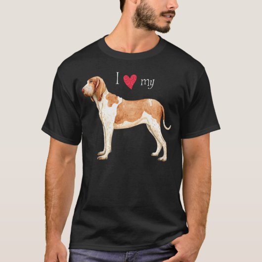 T-shirt I Love my Bracco Italiano (Devant)