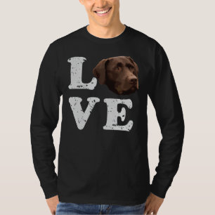 T-shirt I Love My Chocolate Lab Labrador Retriever Dog 216