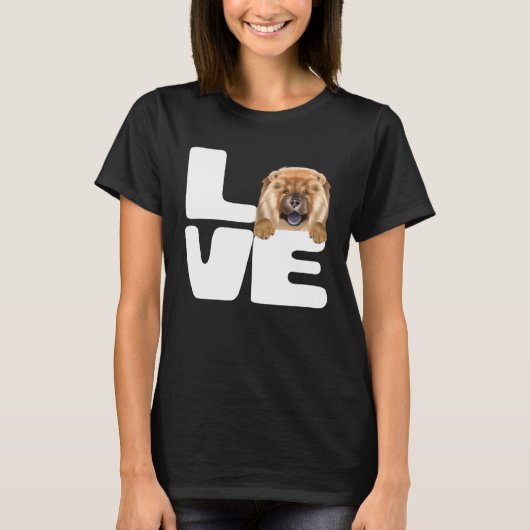 T-shirt I Love My Chow Chow Dog (Devant)